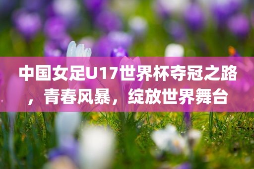 中国女足U17世界杯夺冠之路，青春风暴，绽放世界舞台