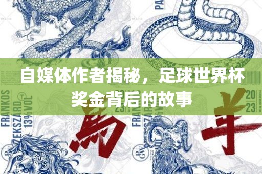 自媒体作者揭秘，足球世界杯奖金背后的故事
