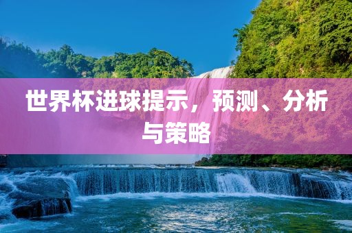 世界杯进球提示，预测、分析与策略