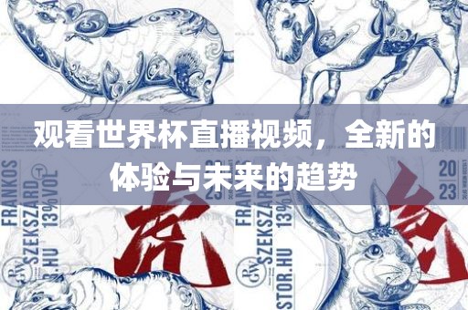 观看世界杯直播视频，全新的体验与未来的趋势