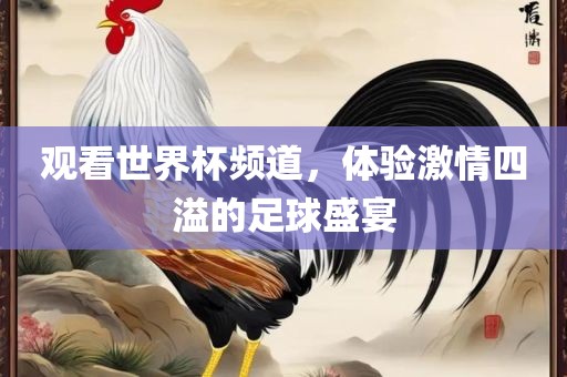 观看世界杯频道，体验激情四溢的足球盛宴漯河市盈旭机械设备有限公司