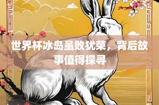 世界杯冰岛虽败犹荣，背后故事值得探寻