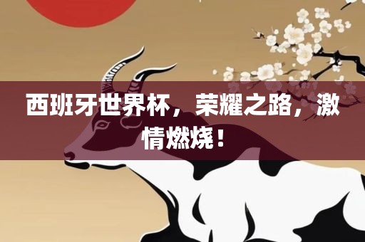 西班牙世界杯，荣耀之路，激情燃烧！